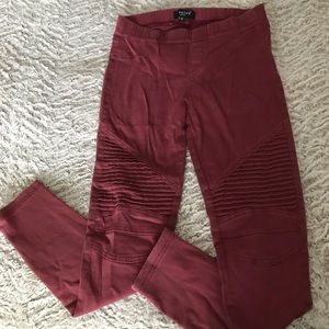 Red Moto leggings